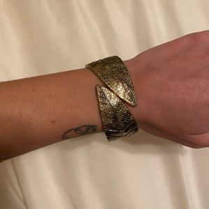 Free People Gold Leaf Bangle